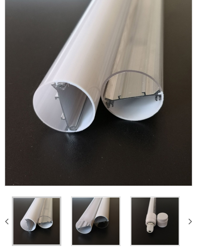 LED-buisbehuizing met vlamvertragende cijfer van v0 en EN45545-2-certificering