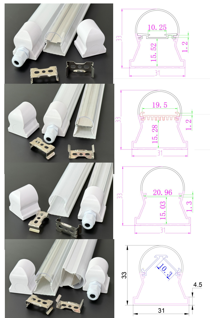 Revolutionering van de verlichtingservaring! JE lanceert een nieuwe T8 geïntegreerde lampbehuizing, die een nieuw tijdperk van installatierevolutie en energie -efficiëntie opent
