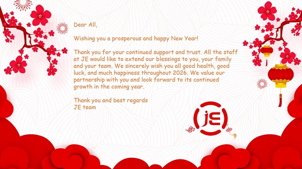 Warme wensen voor het nieuwe jaar - van JE