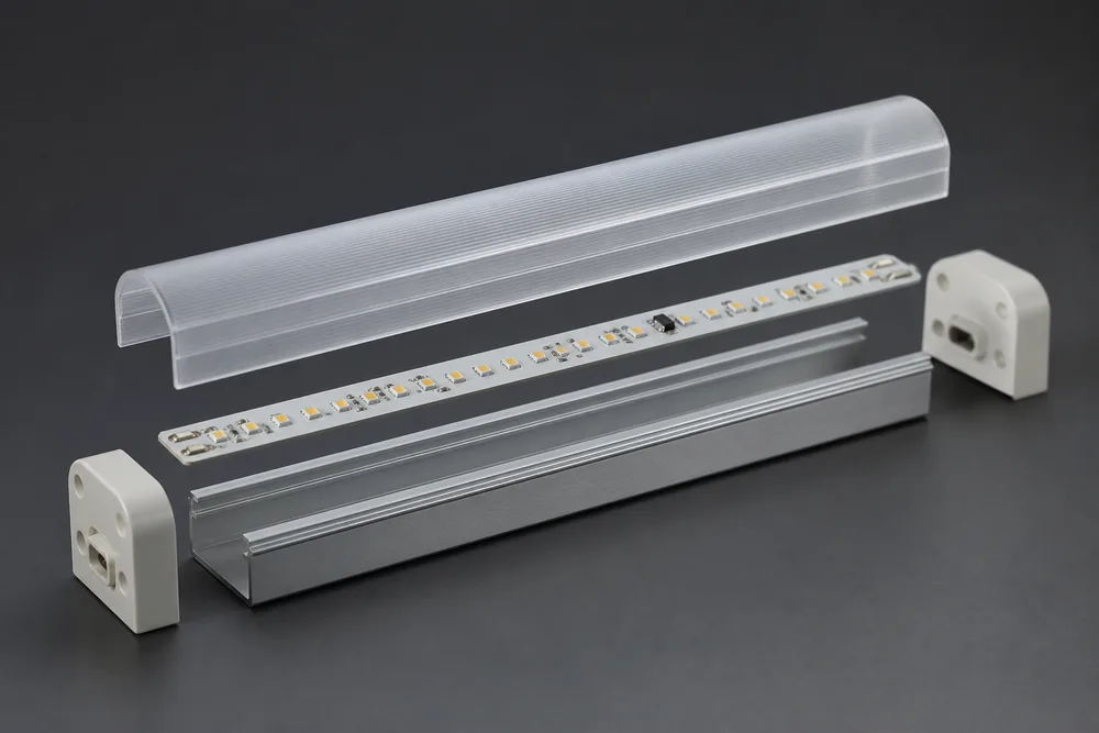 LED T10-buisbehuizing met pc-afdekking en 6063 aluminium basis voor OEM-verlichtingsassemblage in 2026